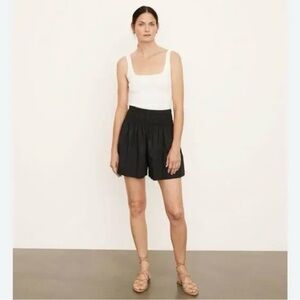 Vince High Waist Black Shorts